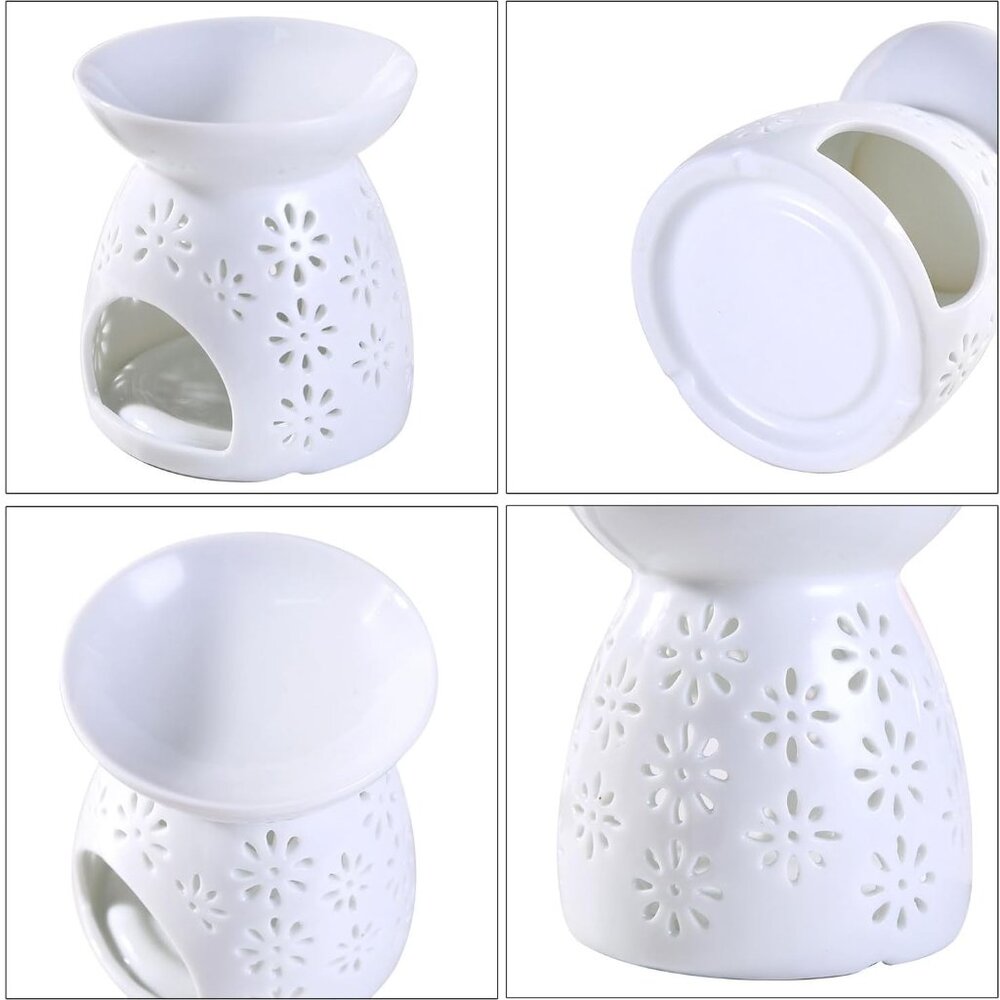 Ceramic Tea Light Candle Holder, Essential Oil Burner Wax Melt Burner, Incense A - Picture 9 of 9